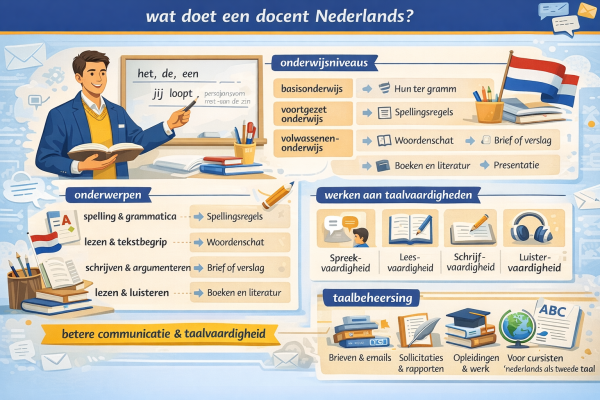 Alles over het beroep docent Nederlands Wat doet een docent Nederlands